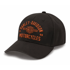 HARLEY-DAVIDSON BASEBALL CAP APEX SOFTAIL BLACK