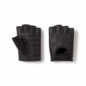 H-D PERFORATED FINGERLESS LEATHER RIDING GLOVES