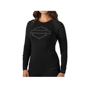 HARLEY-DAVIDSON WOMEN'S FXRG HIGH-PERF. BASE-LAYER TEE,BLACK
