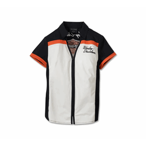 WOMEN'S ELEMENTAL BAR & SHIELD ZIP FRONT SHIRT