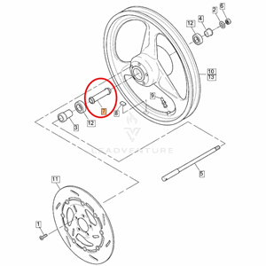 BUELL TUBE FRAME FRONT WHEEL BEARING SPACER