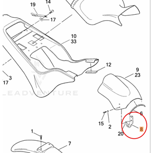 BRACKET, WINDSHIELD, LH, M2