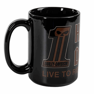 #1 SKULL AND LIVE-TO-RIDE MUG