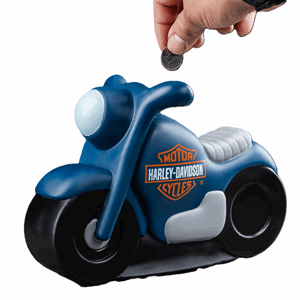 KID'S VINYL MOTORCYCLE BANK