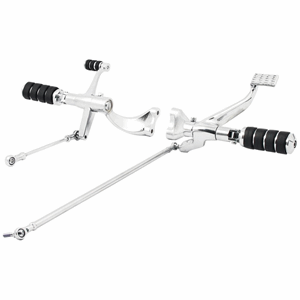 EVO XL 04-13 FORWARD CONTROL KIT. ISO PEGS. CHROME