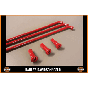 SPOKE SET 21", 240MM RED