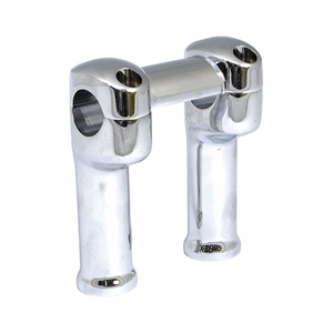 GRADY RISER SET. 5" RISE, FOR 1-1/4" BARS. CHROME