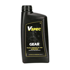 VSPEC, XL SPORTSTER PRIMARY/TRANSMISSION OIL. 1 LITER BOTTLE