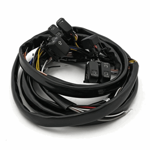HANDLEBAR SWITCH & WIRING KIT. STANDARD. BLACK