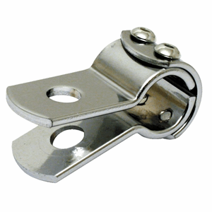 3-PIECE CLAMP 7/8". CHROME STEEL
