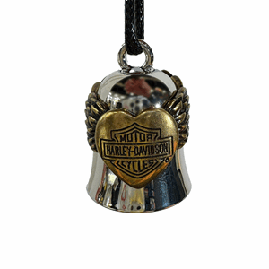 RB BRASS HEART WING BELL-SLV/BRASS