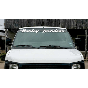 Harley-Davidson White Text H-D Window Decal 91,5 CM