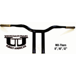 WestCoast  MXT-Bar 12"Black with bungs